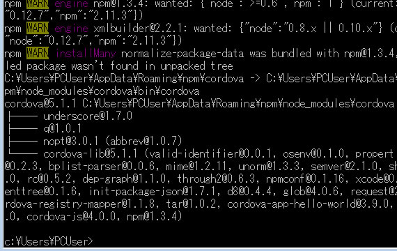 コマンドプロンプト画面03