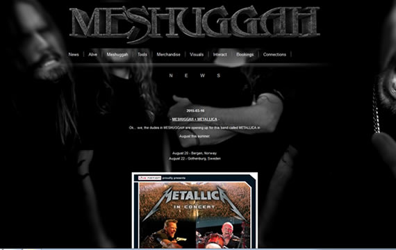 メタルバンドMESHUGGAHの公式サイト